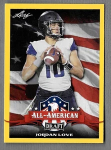 Jordan Love 2020 Leaf All American Draft Rookie Card #71 Packers RC - Bild 1 von 2