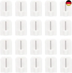 20 Stück Selbstklebende Gardinenhaken,Klebehaken Fenster,Gardinen Haken - Bild 1 von 7