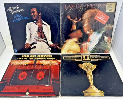 Funk Soul Disco R&B Vinyl Records Lot of 4 - Isaac Hayes Rose Royce LaBelle - Image 1 of 4