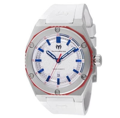 Мужские часы TechnoMarine TM-416066 Coral Legacy 45 мм новые ограниченное издание синий красный белый - Изображение 1 из 2