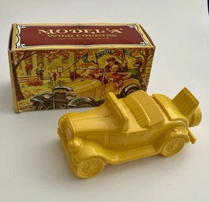 Avon Model A Decanter Wild Country After Shave Full 4oz. Yellow Bottle w Box Vtg - Picture 1 of 6