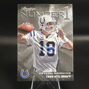 2014 PANINI PRESTIGE PEYTON MANNING #7 NUMERO 1 DRAFT PICK INDIANAPOLIS COLTS - Foto 1 di 2
