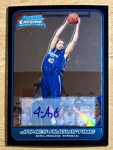 2006-07 Bowman Draft Picks & Stars Chrome James Augustine #132 Rookie Auto RC - Picture 1 of 2