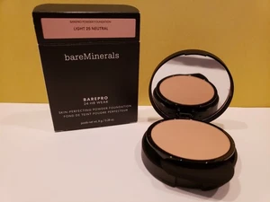 Bare Minerals~BarePro 24HR Skin-Perfecting Powder Found ~ Light 25 Neutral ~ NIB - Picture 1 of 2