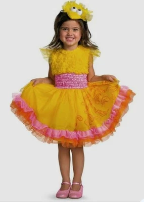 NEW Sesame Street Frilly Big Bird Toddler Costume Halloween Dress-up S 2T - Image 1 of 4