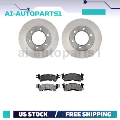 For 1987 - 1989 1990 1991 Chevrolet Blazer Front Brake Rotors & Brake Pads Kit - Image 1 of 4