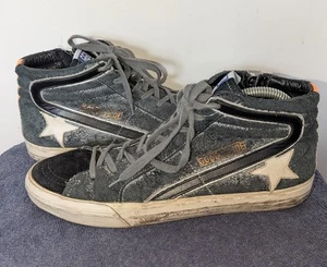 Sneakers Golden Goose Slide uomo taglia EU 42 US 9 nero grigio stringate scamosciate - Foto 1 di 22