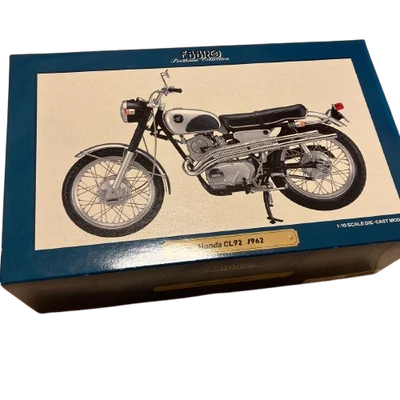 Modellino moto pressofuso EBBRO scala 1/10 Honda CL72 1962 argento dal Giappone - Immagine 1 di 4
