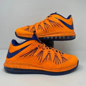 Nike LeBron X Low Men's Size 12.5 Orange Blue Basketball Shoes Sneakers - Picture 1 of 8
