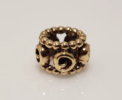 Pandora 14k Oro Amarillo Anillo de Rosa Cuentas Dije 750456 Foto 1 de 4