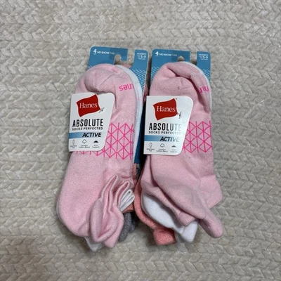 Calcetines Hanes Absolute Comfort No Show Tab para mujer, 8 pares Foto 1 de 4