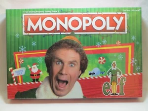 Juego de mesa de cine Elf Monopoly by USAOPOLY estilo navideño nuevo sellado 2-6 jugadores - Imagen 1 de 6