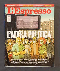Rivista L'ESPRESSO n.14 28 mar 2021 Zerocalcare fumetto Romanzo Sanitario - Picture 1 of 3