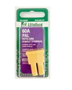 Terminal hembra PAL 60 amperios Littlefuse 0PAL060XP fusible de enlace automático - Imagen 1 de 2