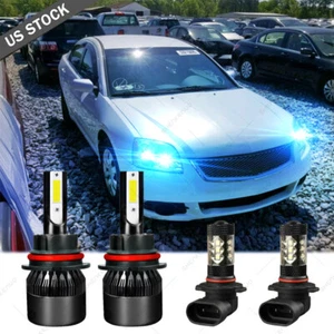 8000k Combo 9007 9145 LED Headlight for Mitsubishi Galant High-Low Beam Foglight - Picture 1 of 12