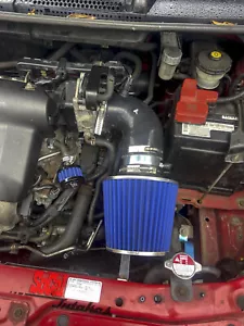 BLACK BLUE Air Intake Kit For 2006-2008 HONDA JAZZ FIT 1.5 1.5L All Models - Foto 1 di 1