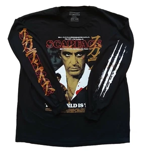 Vintage Scarface Langarm T-Shirt Japanese Print Schwarz Gr. 2XL XXL RAR Limitiert - Bild 1 von 6