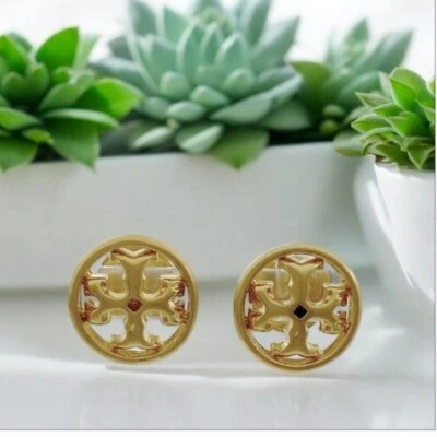 Aretes Tory Burch Roxanne oro en oro. Foto 1 de 4