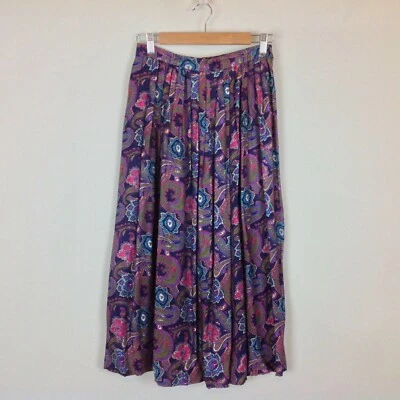 Maxi falda vintage de Susan Bristol para mujer 8 bolsillos boho de cachemira  Foto 1 de 4