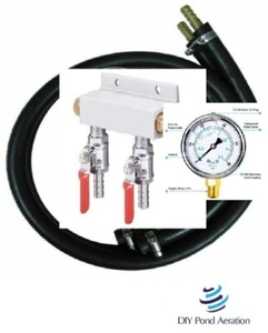 NEW Compressor Manifold kit w/ PSI Gauge/Valves in 2-3-4-6 way Configurations - Picture 1 of 2