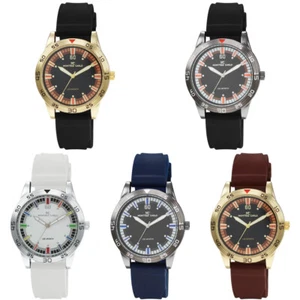 Reloj de cuarzo de vestir con correa deportiva de silicona de lujo de moda Montres Carlo de 42 mm para hombre - Imagen 1 de 22