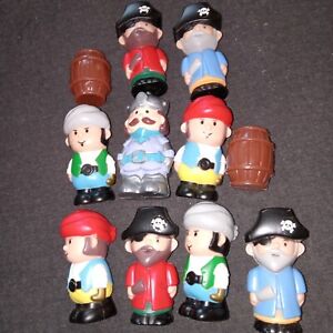 ELC Early Learning Centre Pirate FIGURES 1997?   Mixed Lot/11.  3" Tall