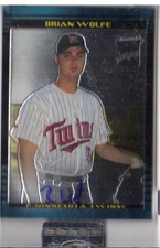 2002 (TWINS) Bowman Chrome Uncirculated #386 Brian Wolfe AU /10