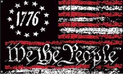 12X18 WE THE PEOPLE 1776 ANGUSTIADO ESTILO BETSY ROSS SEGUNDA ENMIENDA BANDERA BANDERA BANNERS Foto 1 de 3