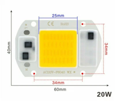 LED COB 10W 20W 30W 50W 220V Smart IC No Need Driver 3W 5W 7W 9W LED Bulb Lamp - Image 1 of 4
