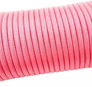 Paracord 100 Fuß (30,4 Meter) mal 5/32 Zoll (3,9 mm) PINK 550 Camping Survival - Bild 1 von 12