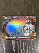 2022 Topps Fire #SS-JA Jose Altuve Scorching Sigs On Card Auto /25 Astros