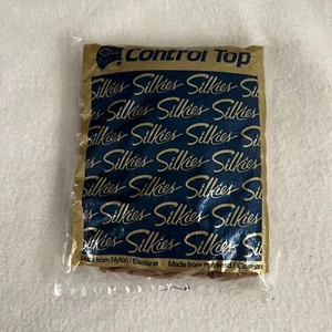Vintage Silkies Control Top Pantyhose Support Legs New Size Queen XL Natural - Picture 1 of 6