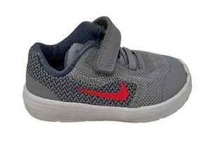 Nike Toddler Revolution 3 819418-003 Size 4C Gray Hook & Loop - EUC - Picture 1 of 8