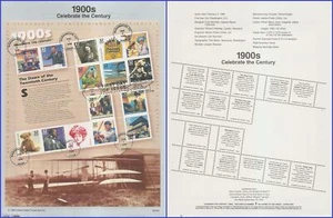 USA7 #3182 U/A SOUVENIR PAGE FDC SvSht Celebrate the Century - 1900s - Picture 1 of 1