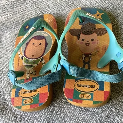 Havaianas Toddler Boys Toy Story Flip Flops 9C. Eur 25/26 - Image 1 of 3