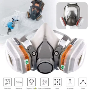 PRO 6200 Half Face Gas Mask Cover Painting Spraying Respirator Work Facepiece. - Picture 1 of 19