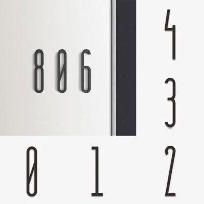 Self Adhesive 0-9 Door Numbers Stickers for House Mailbox Plaques Address Sign - Image 1 of 4