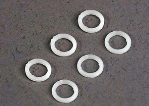 Traxxas 3685 - White Plastic Washers (6) Bandit, Stampede & Ruslter - Picture 1 of 1