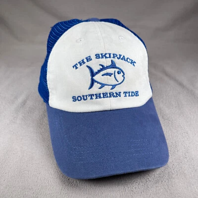 The Skipjack Southern Tide Hat Men One Size Blue Snapback Cap Mesh Back Fishing - Image 1 of 4