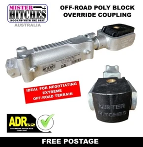 2000KG POLY BLOCK TRAILER OFF ROAD COUPLING WITH MOUNTING HARDWARE ADR62 - Picture 1 of 5