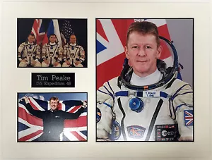 SPACE Tim PEAKE 16 x 12 Montaje H, Astronauta Británico ESA ISS EXPLORACIÓN 46 - Imagen 1 de 1