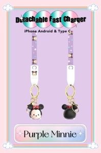 Disney Schnellladegerät Minnie Schlüsselanhänger Typ C für iPhone 14 13 12 11ProMax Samsung - Bild 1 von 5