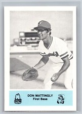 1981  Nashville Sounds #8 Don Mattingly Black & White