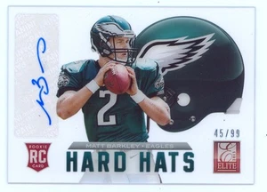 Matt Barkley 2013 Elite Hard Hats Auto Rc 45/99 Autograph Rookie - Picture 1 of 1