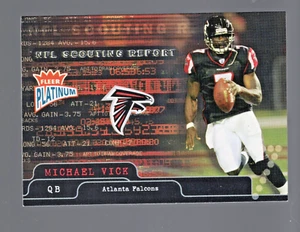 Michael Vick 2004 Fleer Platinum #11 SR NFL Scouting Report #/250 - Picture 1 of 2