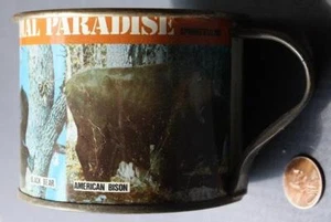 Taza de hojalata Springfield Missouri Buena Vista's Exotic Zoo Souvenir GENIAL Vintage ---- - Imagen 1 de 1