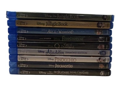 Disney Blu Ray & DVD Lot - Nightmare Before Christmas, Frankenweenie, Pocahontas - Image 1 of 4