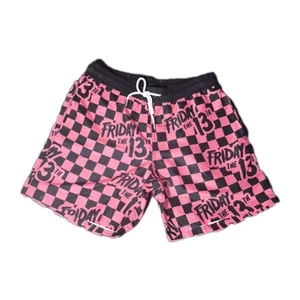 Costume da bagno/shorts uomo Venerdì 13 taglia media rosa e nero nuovo senza etichetta - Foto 1 di 5