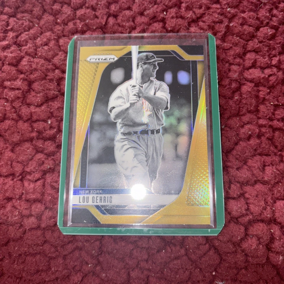 2025 Prizm Baseball #300 Lou Gehrig TRUE GOLD Prizm /10 SSP NEW YORK YANKEES - Imagem 1 de 2