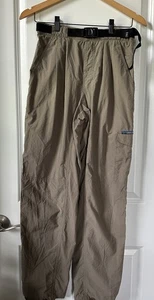 Pantalones Ex Officio Mujer Medianos Caqui Nylon Senderismo Viaje Exterior Bolsillos con Cinturón - Imagen 1 de 7